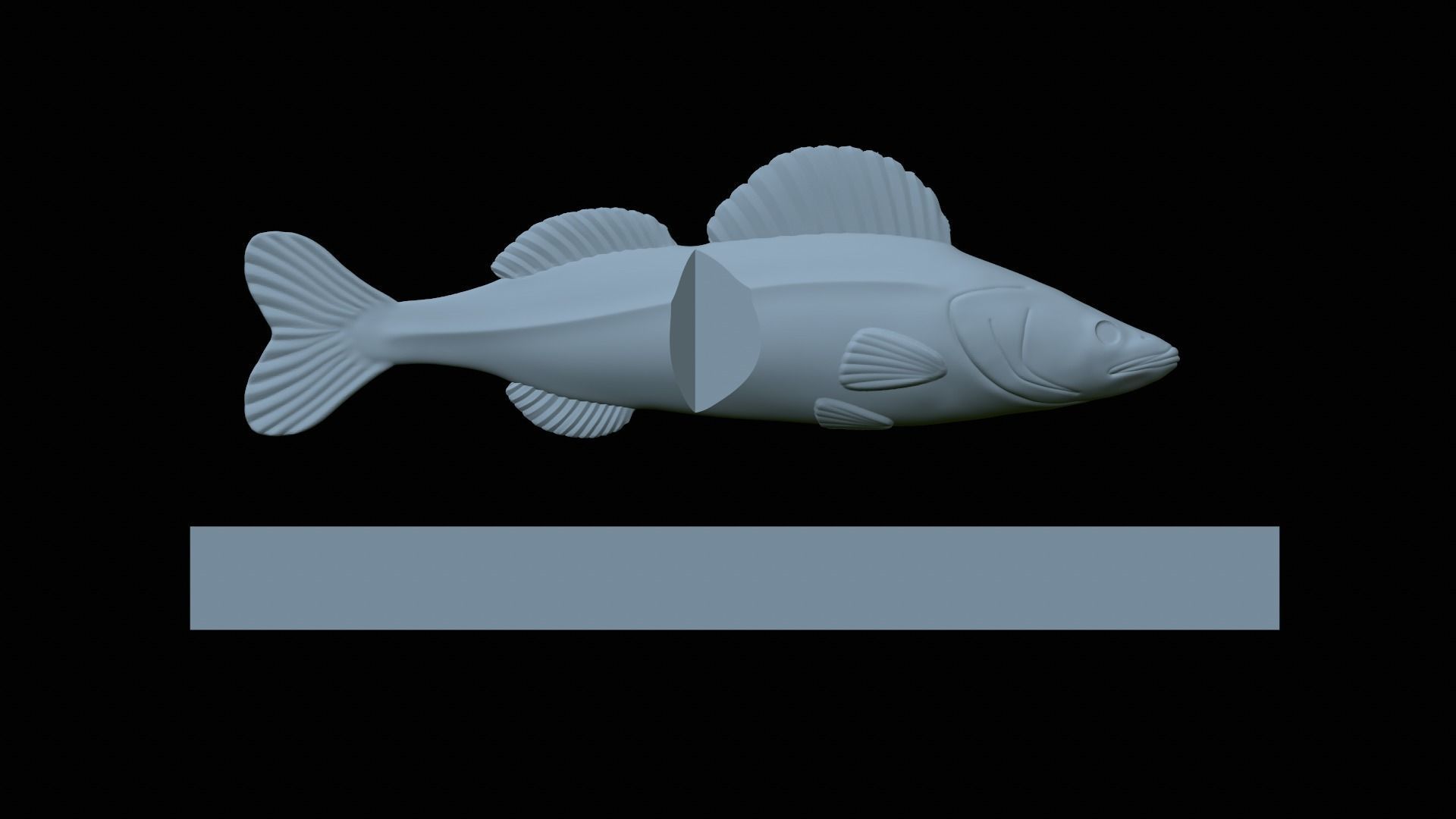 Am bait pikeperch  fish 13cm breaking form for predator fishing 3D print model_6