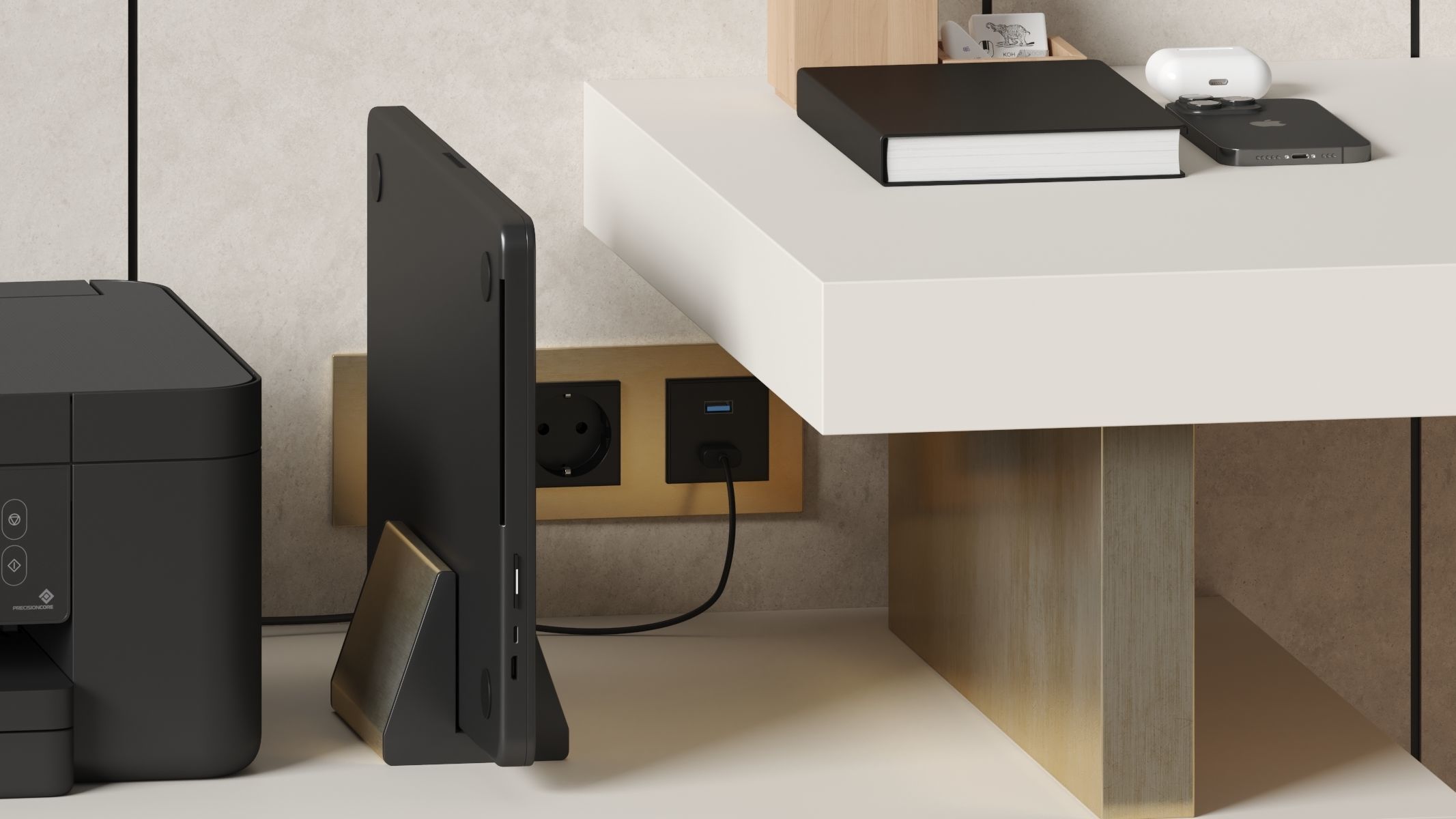 Office Workspace - 3 3D model_7