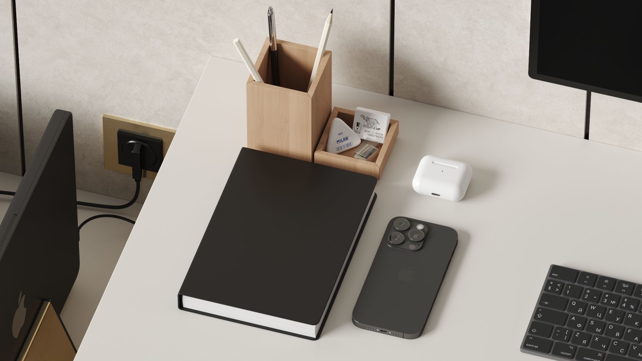 Office Workspace - 3 3D model_6