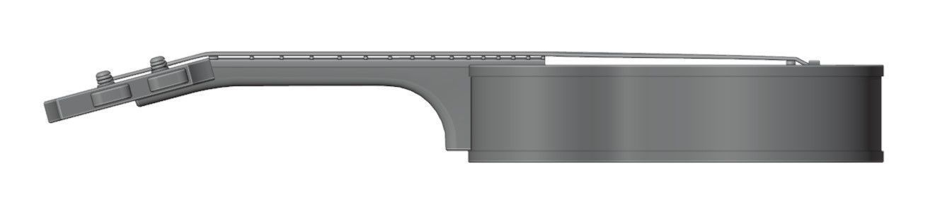 Game Asset Ukulele Guitar Low-poly 3D model_17