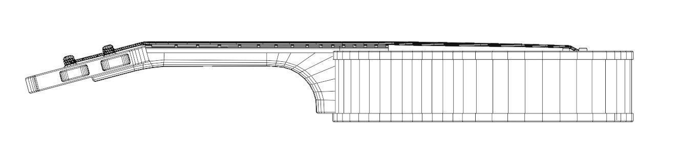 Game Asset Ukulele Guitar Low-poly 3D model_15