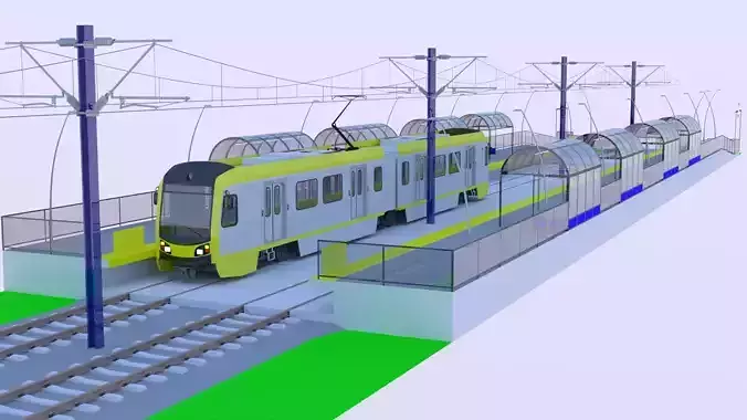 LA light rail station