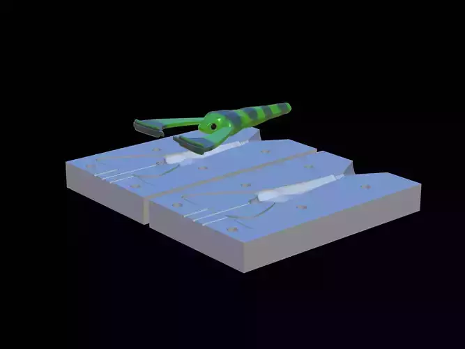 Am bait cancer 9cm form for predator fishing  3D print model