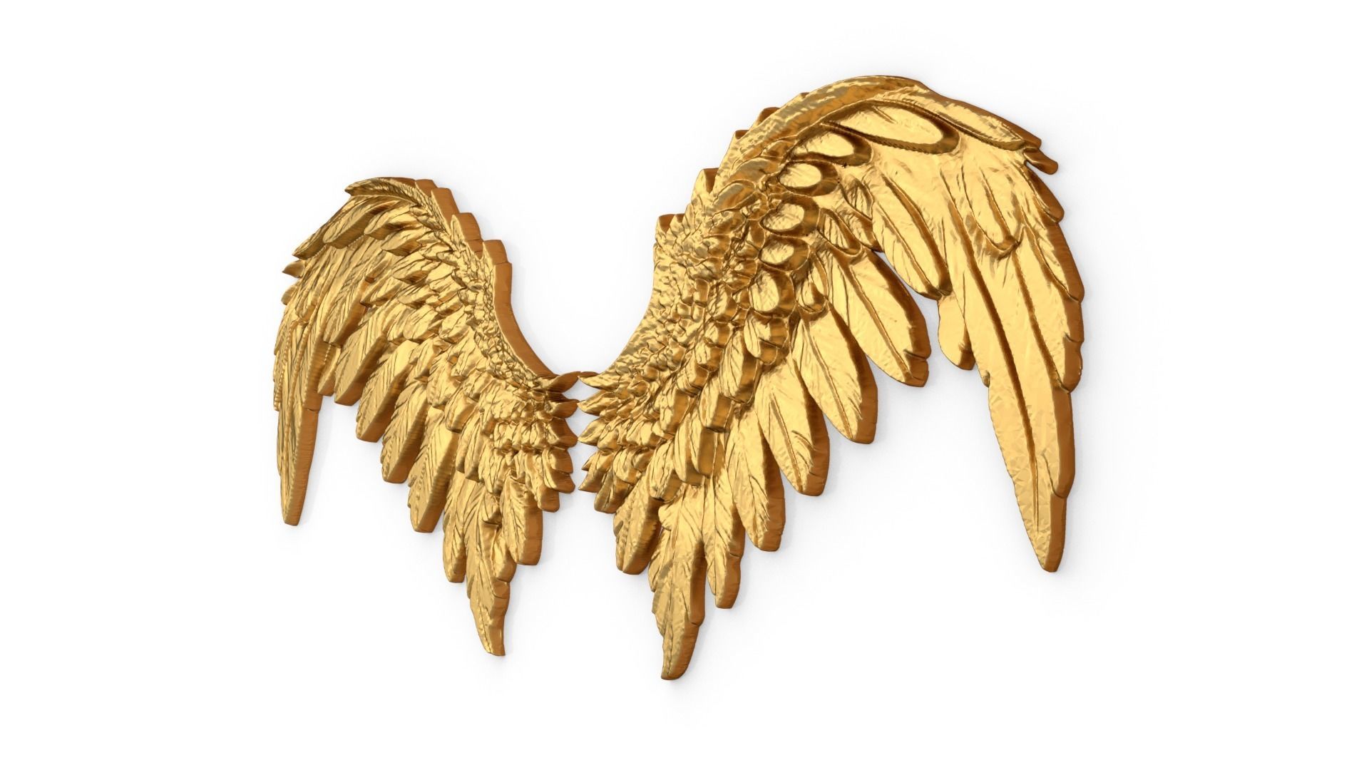 Wings Printable carved decor 09 3D model_2