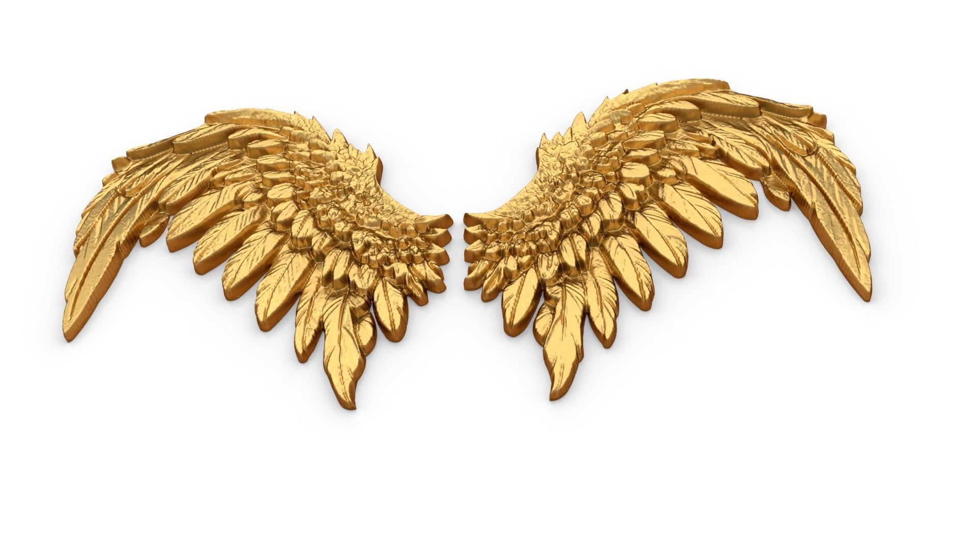 Wings Printable carved decor 09 3D model_3