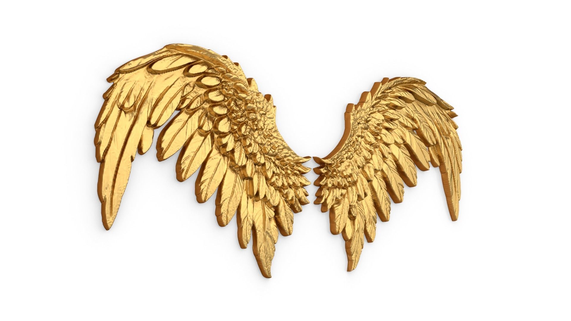 Wings Printable carved decor 09 3D model_1