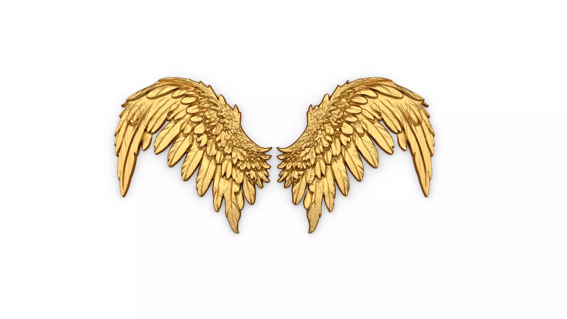 Wings Printable carved decor 09 3D model_0