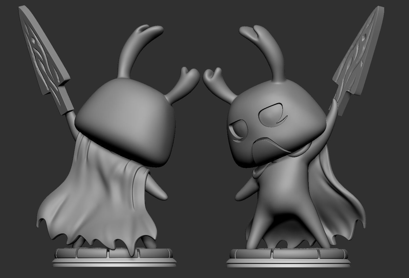 Hollow knight Zote fanart 3D print model_2
