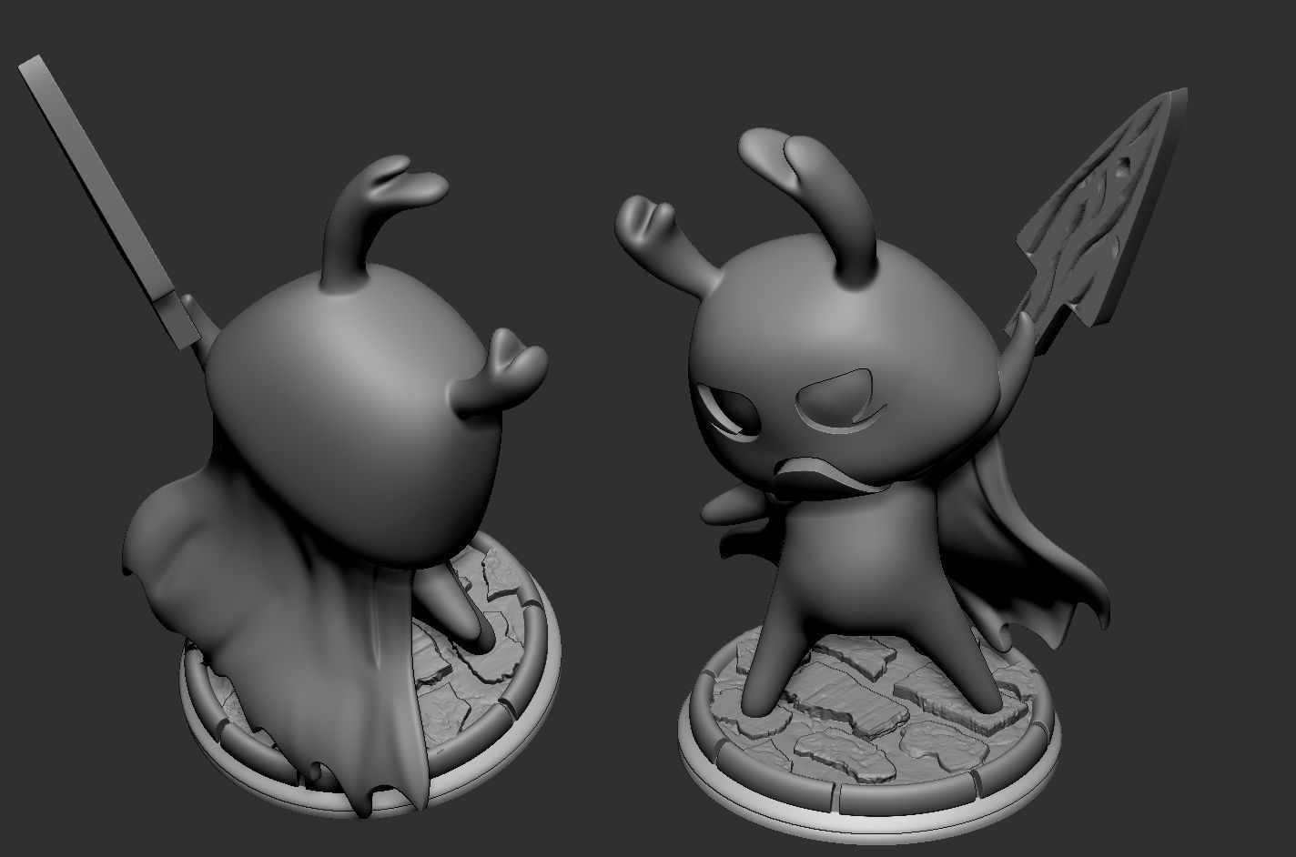 Hollow knight Zote fanart 3D print model_3