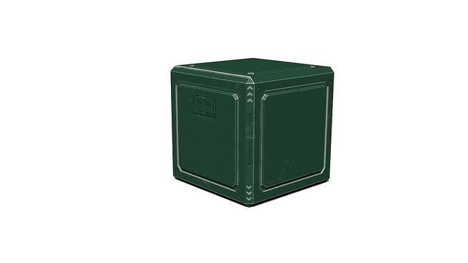 metal box Free low-poly 3D model