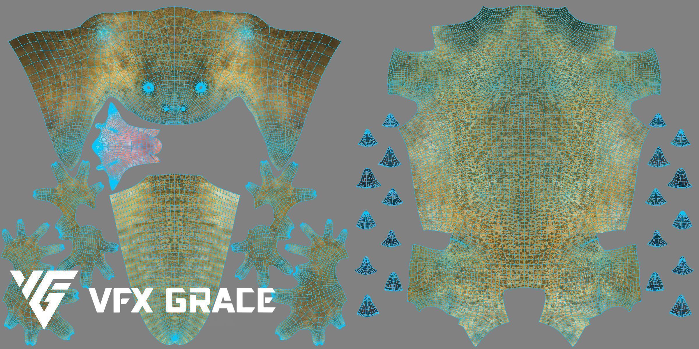 Dhub Lizard Animation - VFX Grace 3D model_17