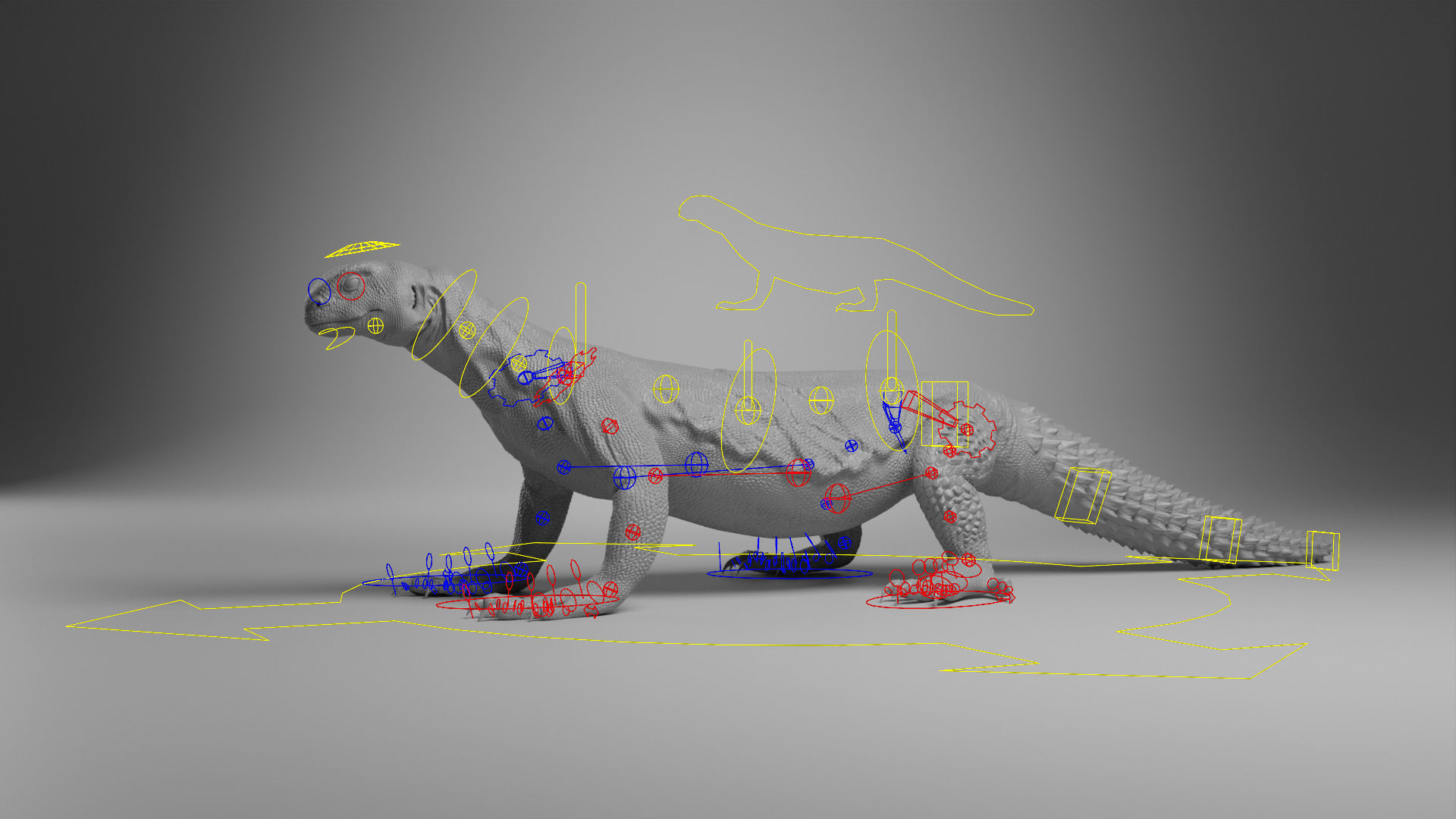 Dhub Lizard Animation - VFX Grace 3D model_11