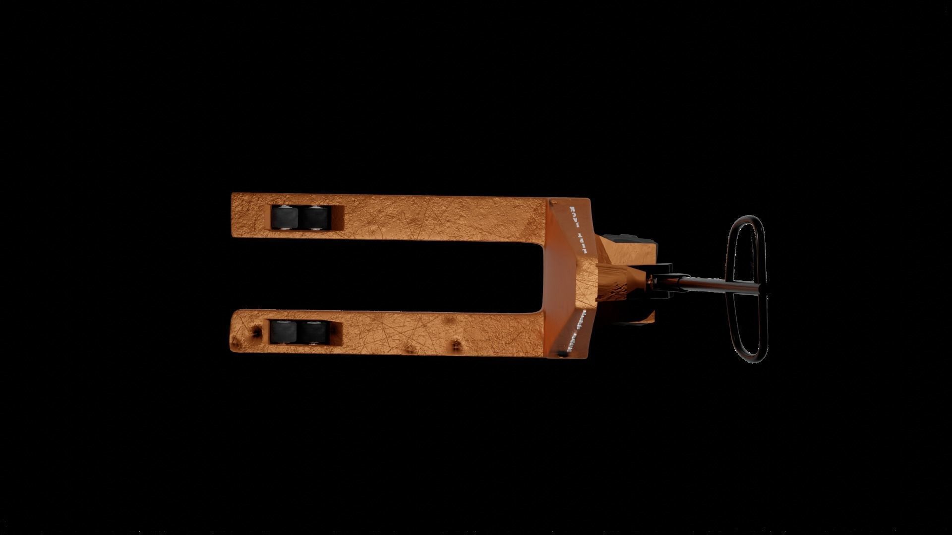 Pallet Jack Truck 3D model_4