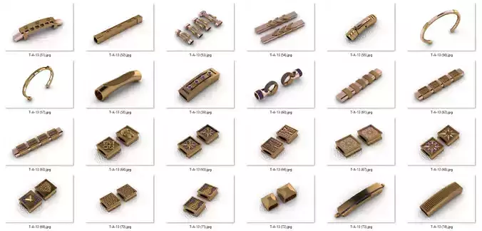 wristband design 50 piece drawings wristbands  wristbands 3D print model