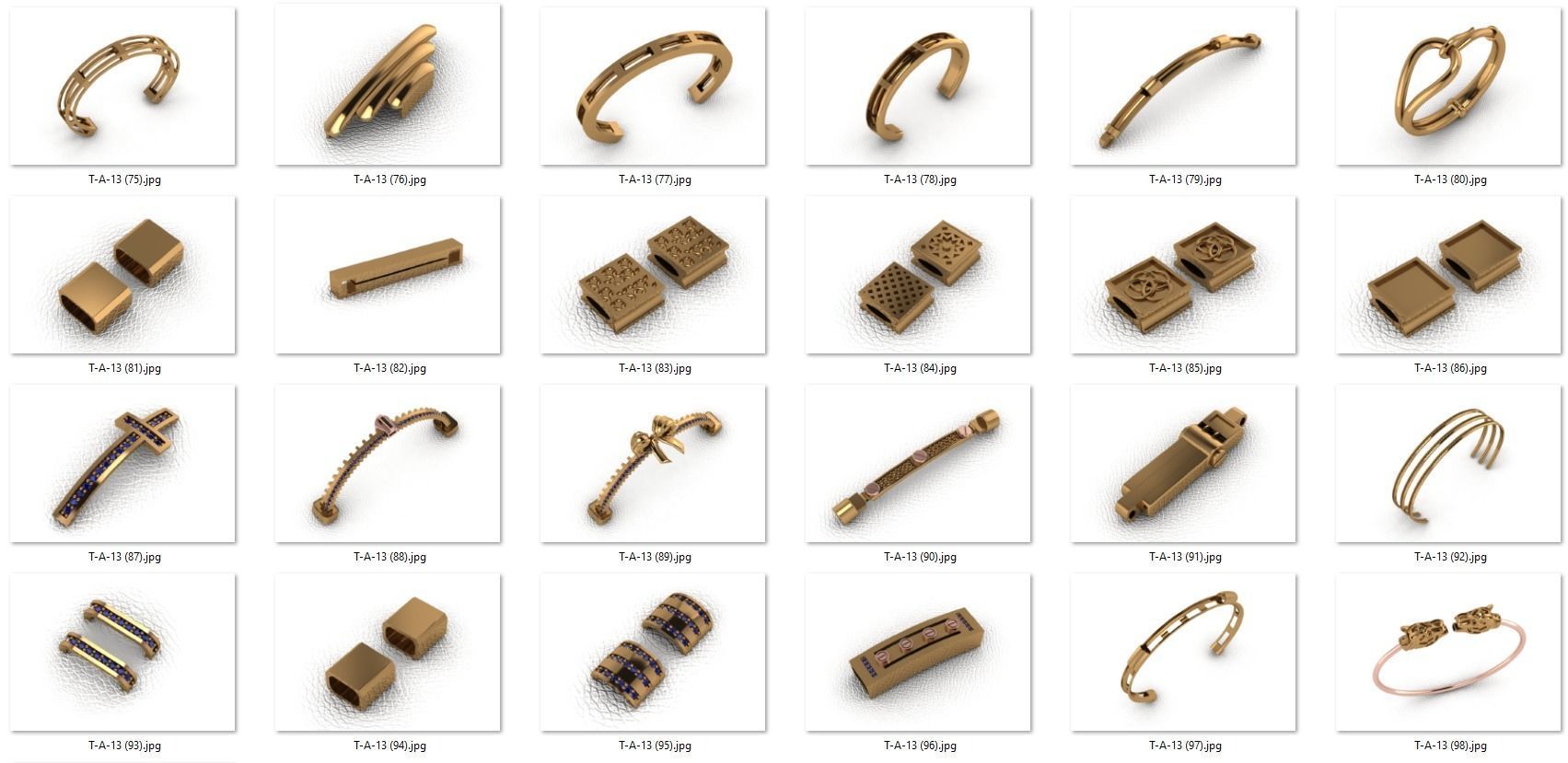 wristband design 50 piece drawings wristbands  wristbands 3D print model_1