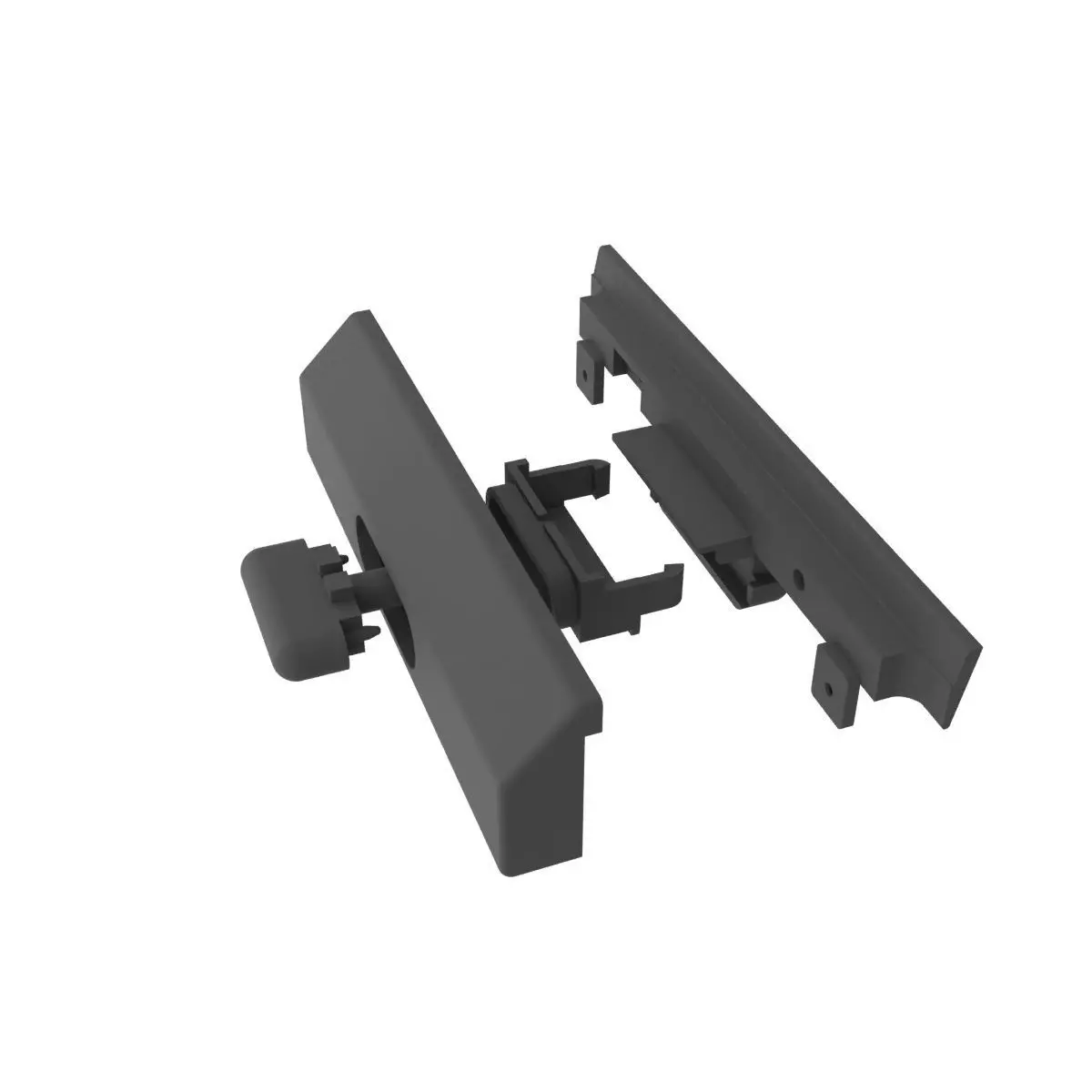 Wood Pane Arm Rest Lid MERCEDES BENZ W124 3D print model_0