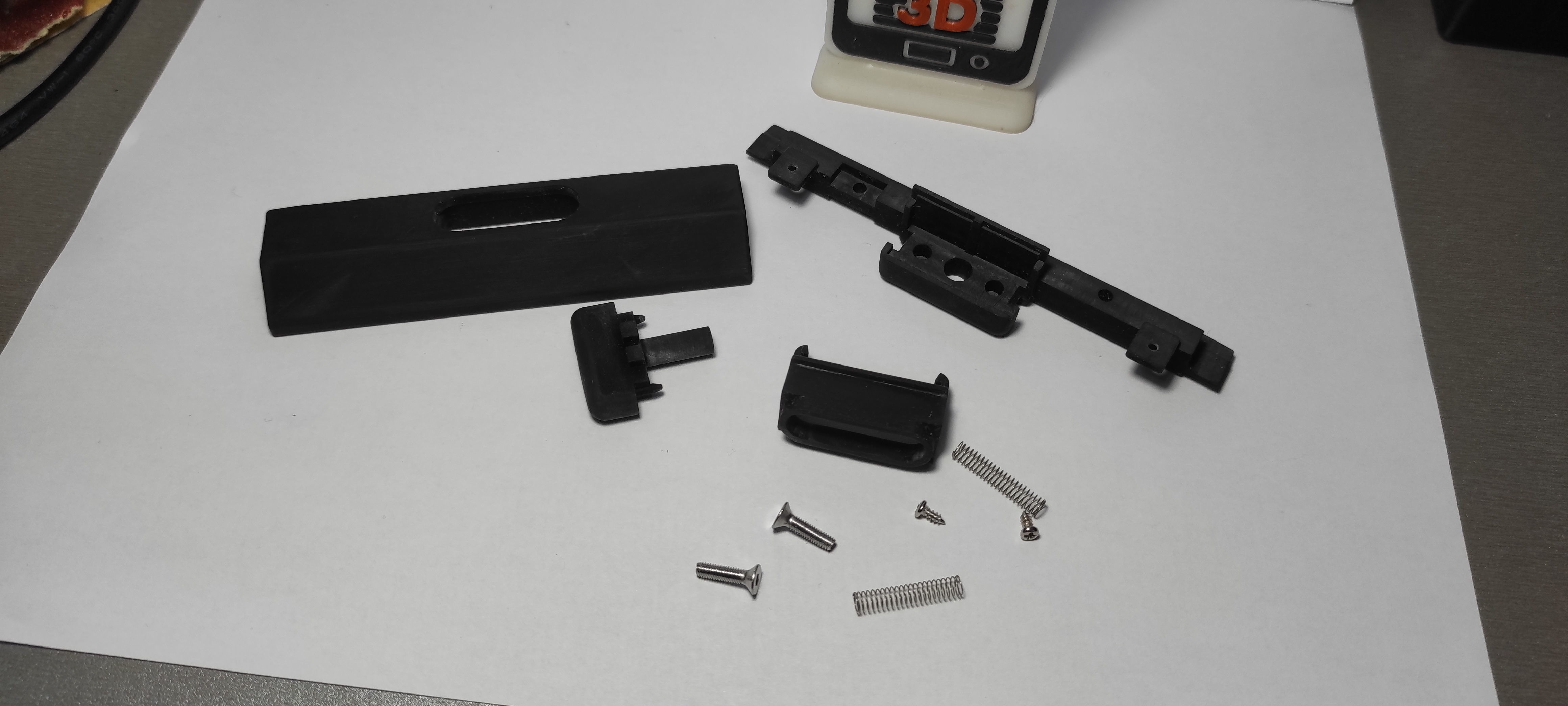 Wood Pane Arm Rest Lid MERCEDES BENZ W124 3D print model_3