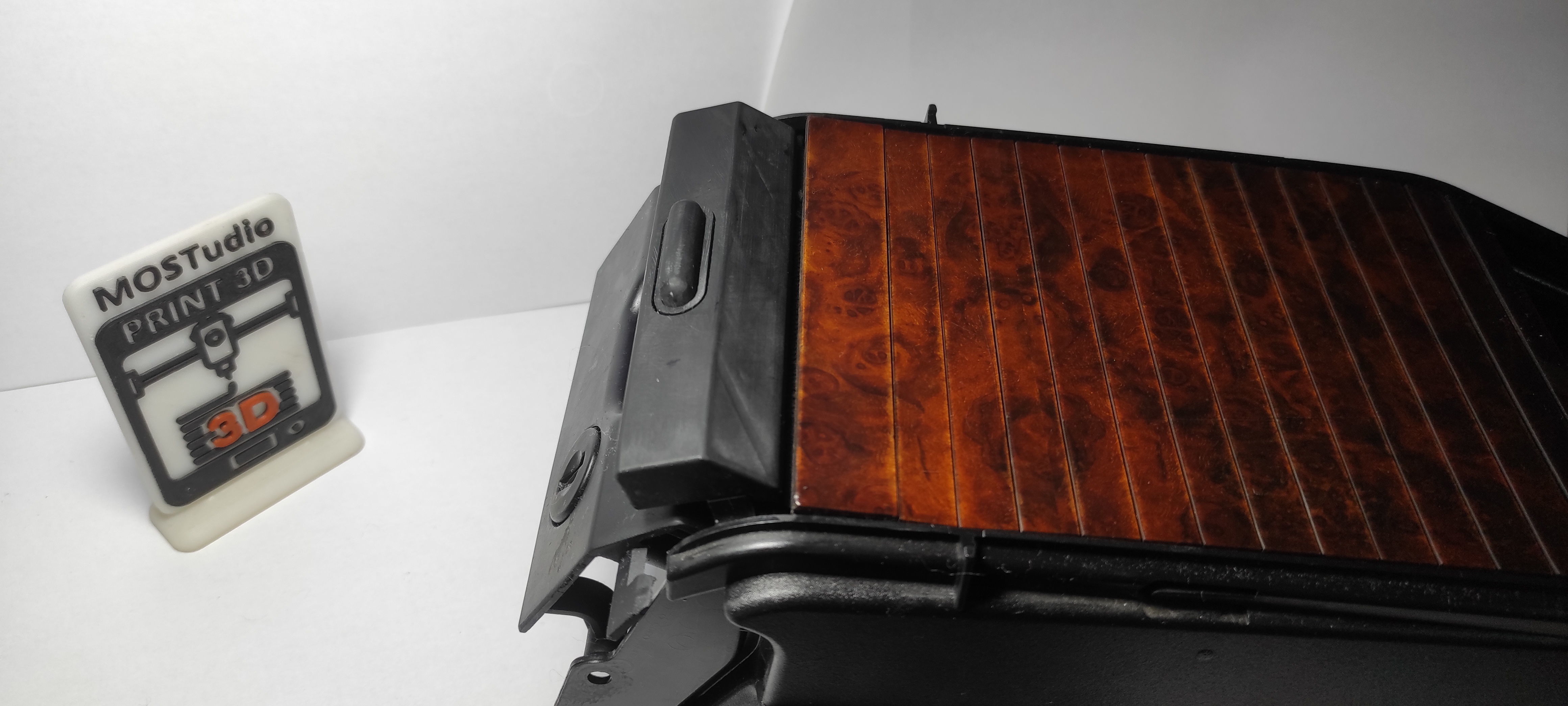 Wood Pane Arm Rest Lid MERCEDES BENZ W124 3D print model_7
