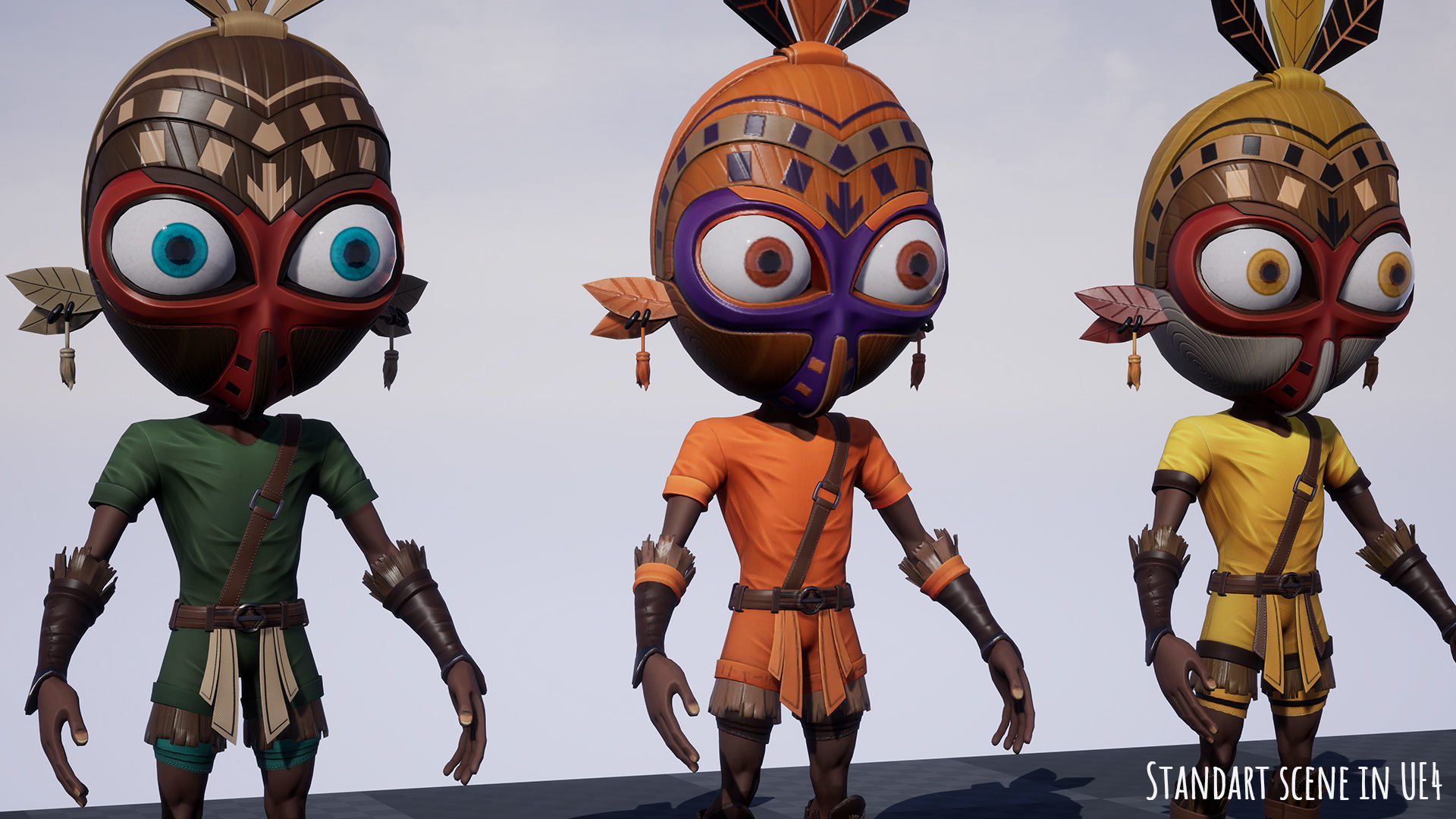 Stylized Druid 5 Low-poly 3D model_20