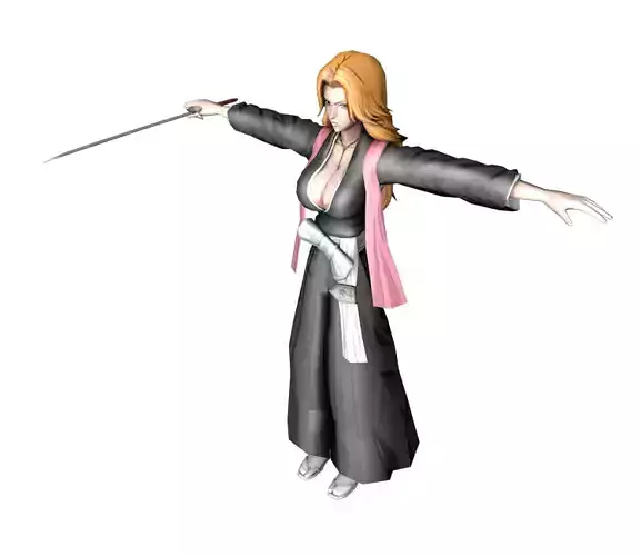 Bleach Versus Crusade  Rangiku Low-poly 3D model
