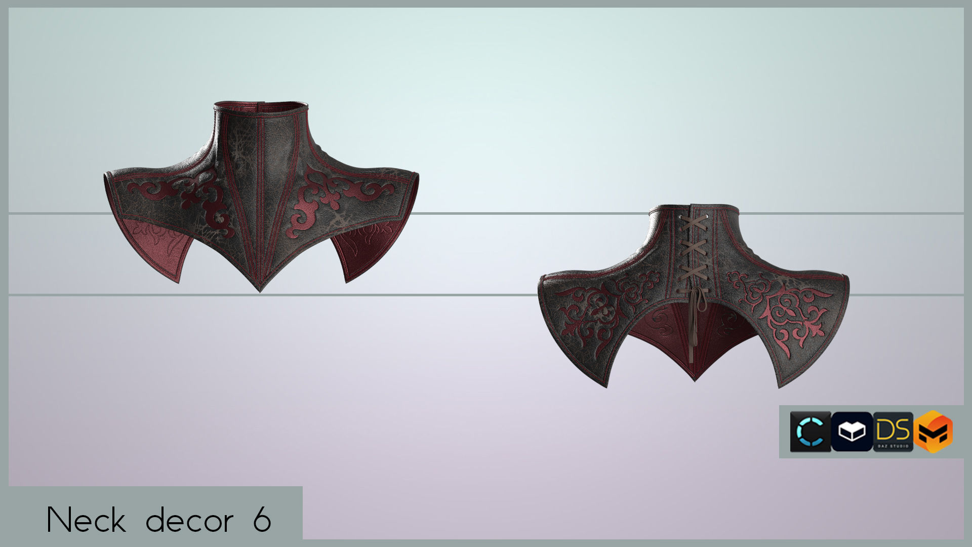 NECK DECOR PACK 3D model_12