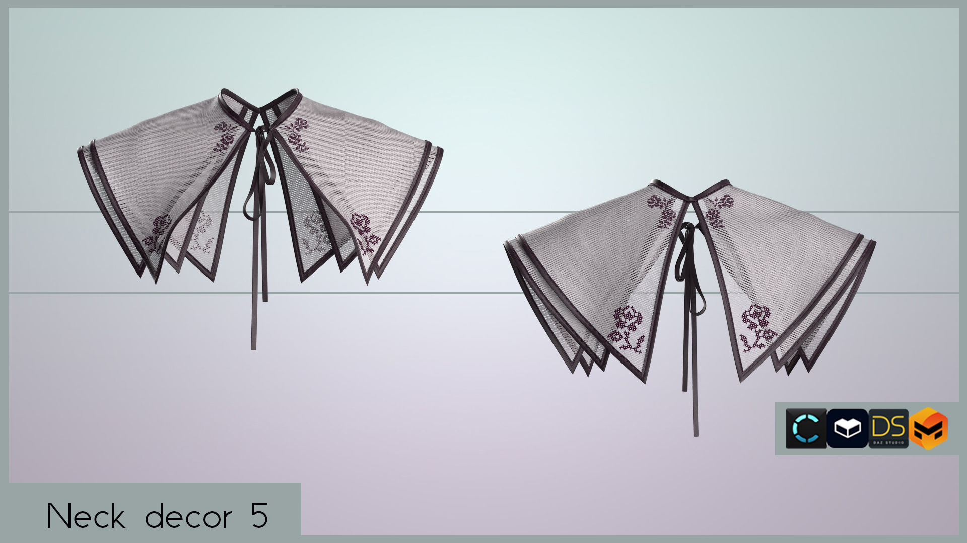 NECK DECOR PACK 3D model_10