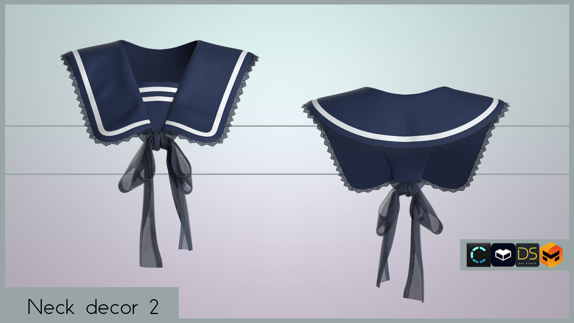 NECK DECOR PACK 3D model_4