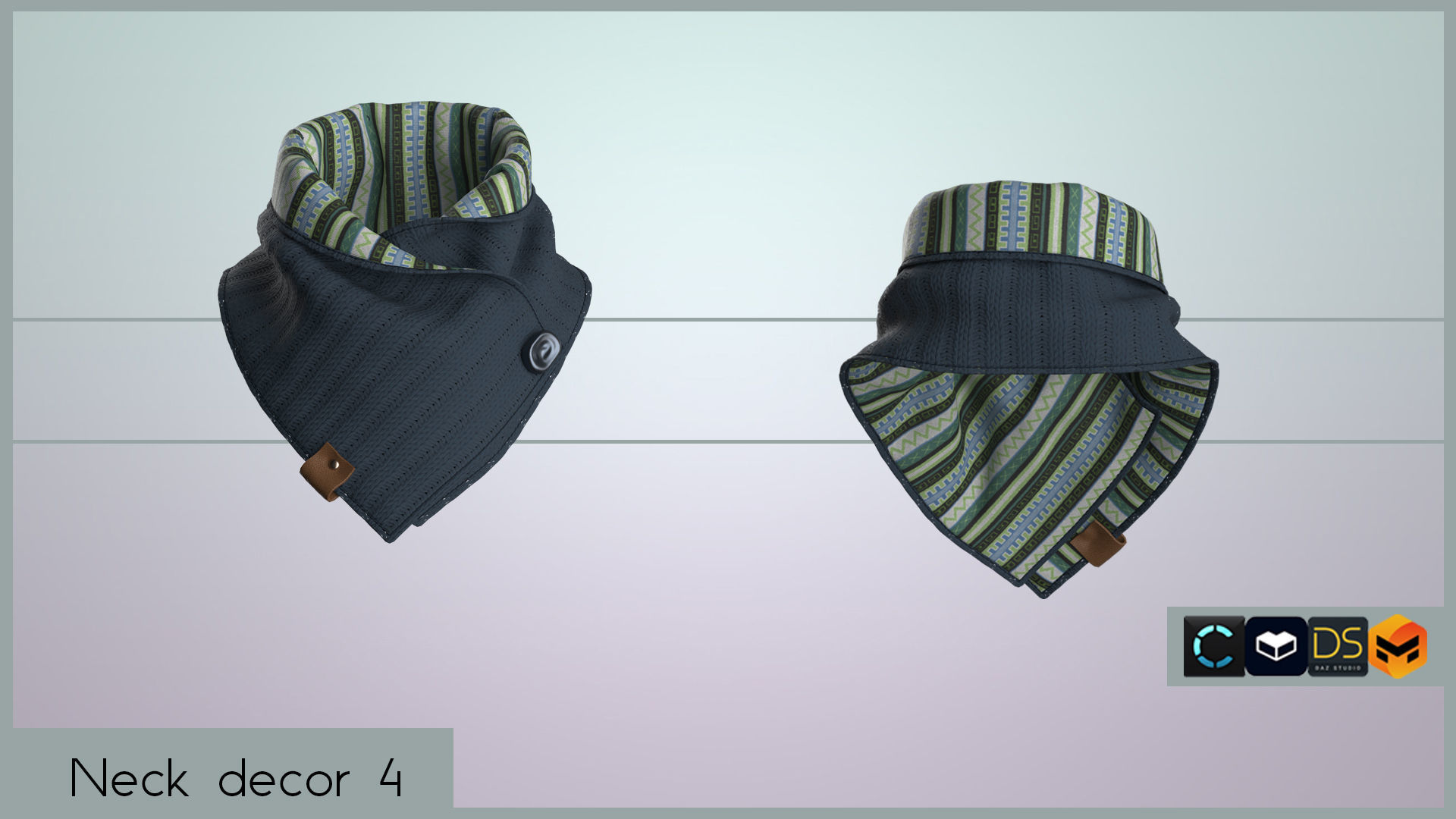 NECK DECOR PACK 3D model_8