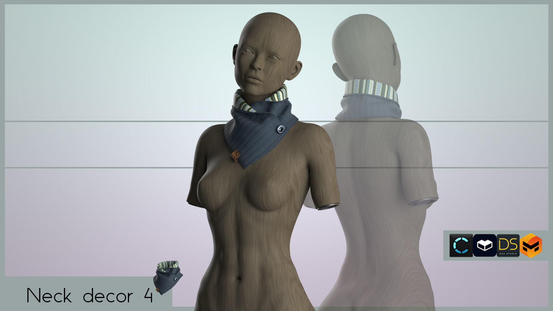 NECK DECOR PACK 3D model_9