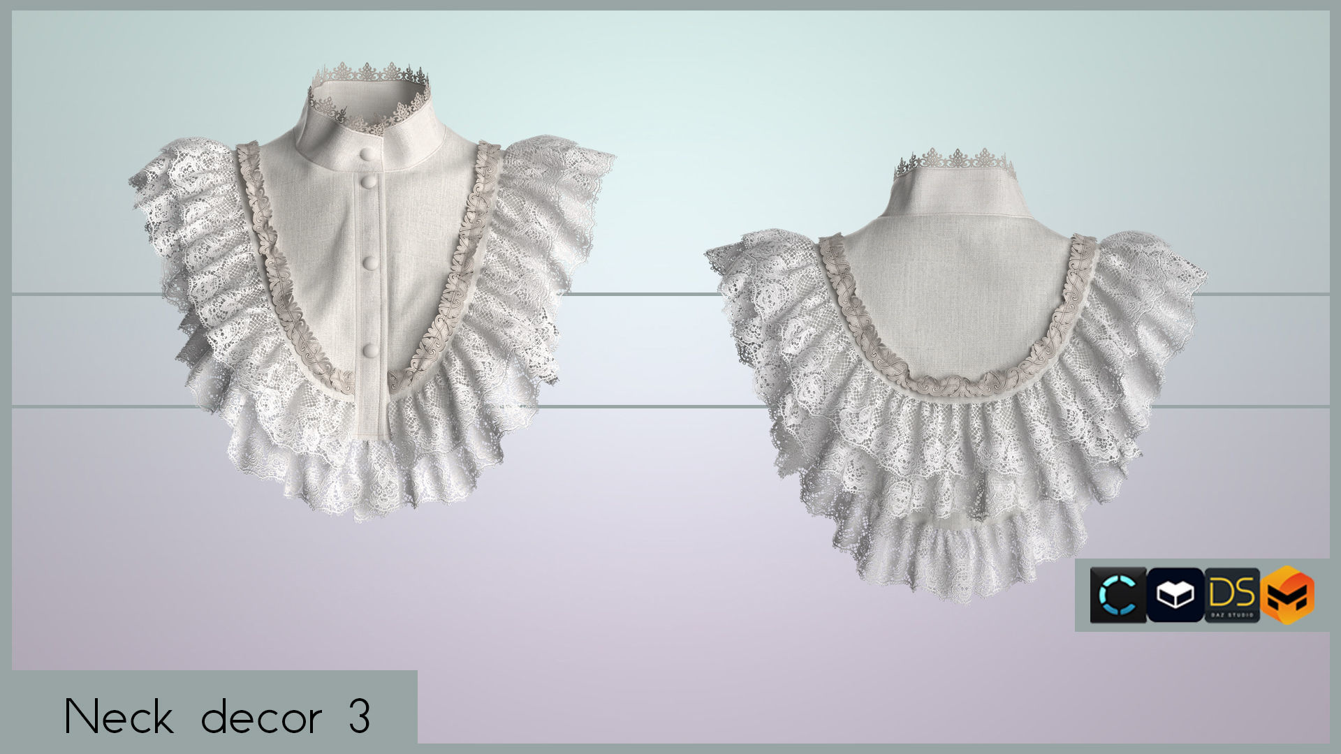 NECK DECOR PACK 3D model_6
