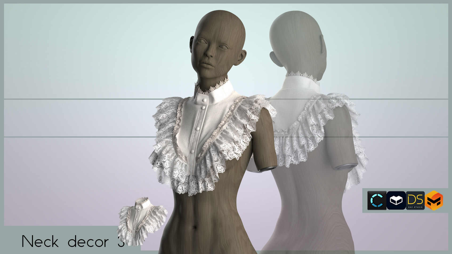 NECK DECOR PACK 3D model_7