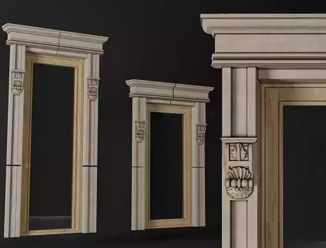 Classic Door 3D model 
