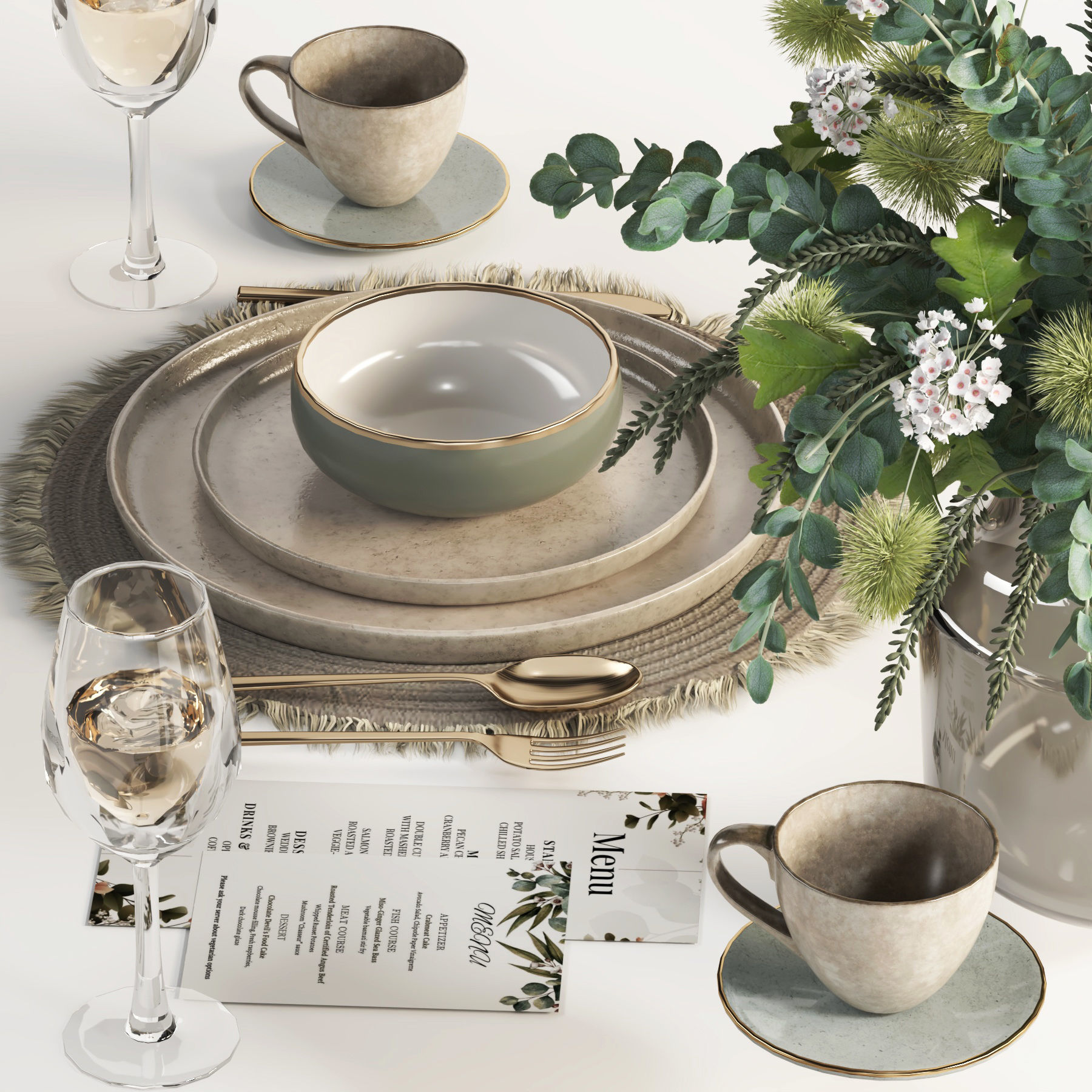 tableware set19 3D model_3