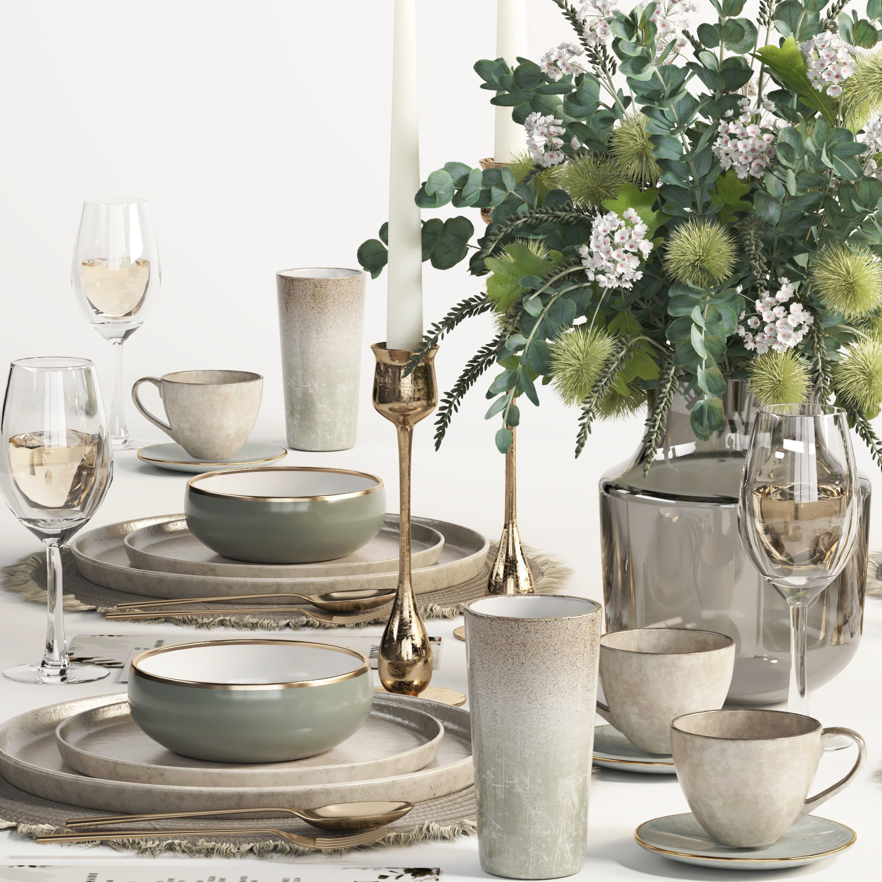 tableware set19 3D model_2