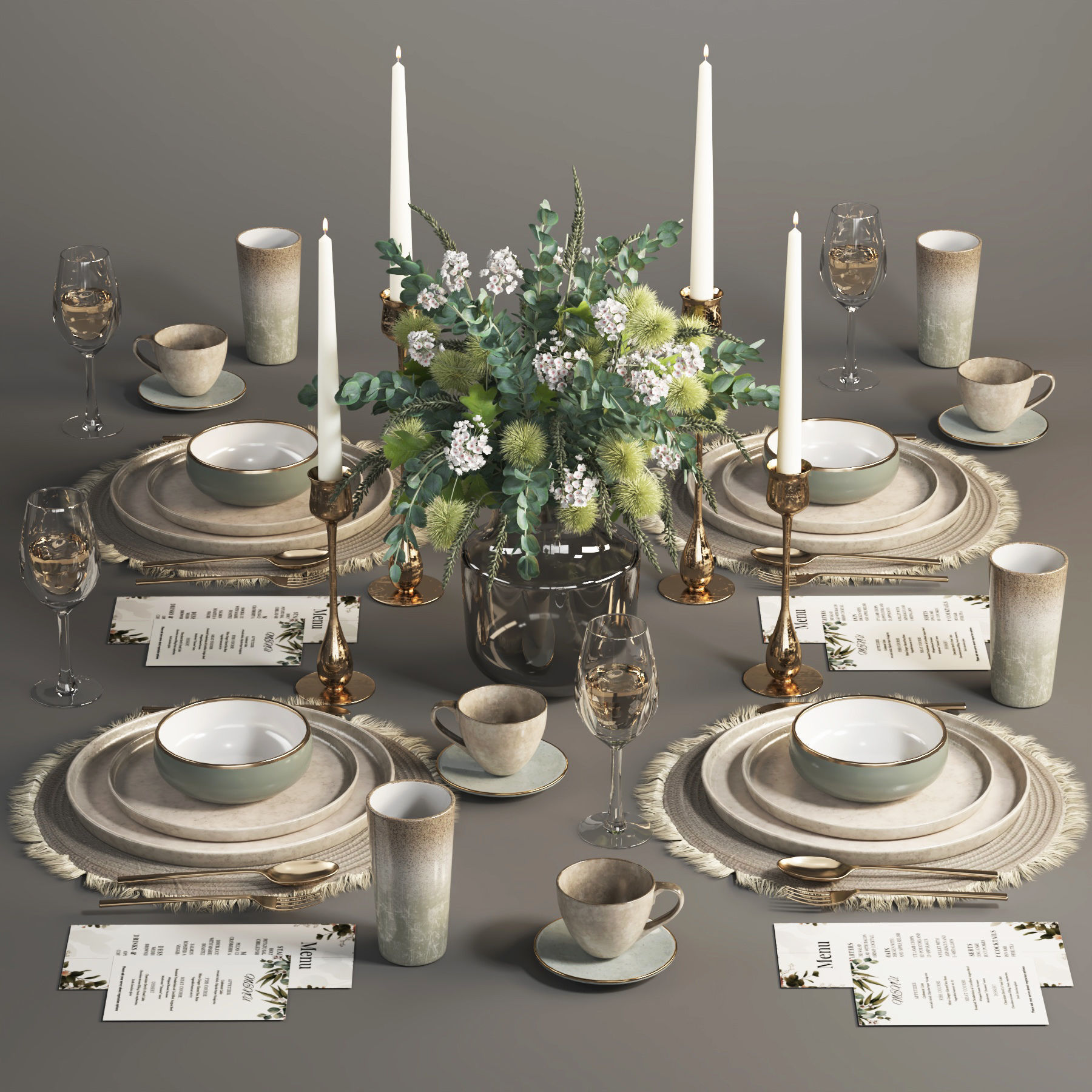 tableware set19 3D model_1