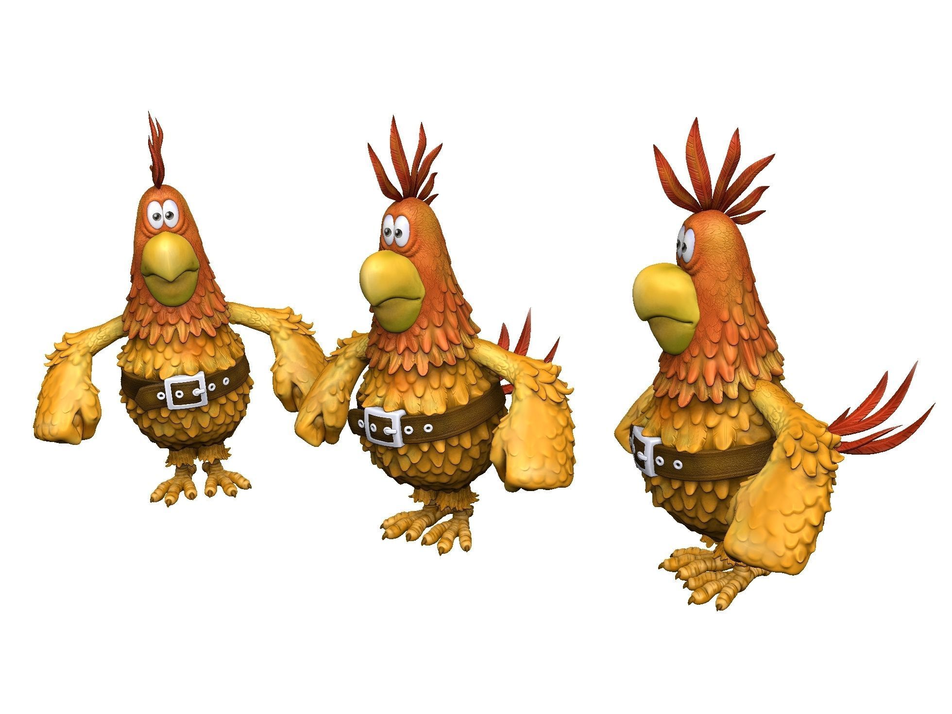 Captain Flint s parrot for 3D printing STL 3D print model_3