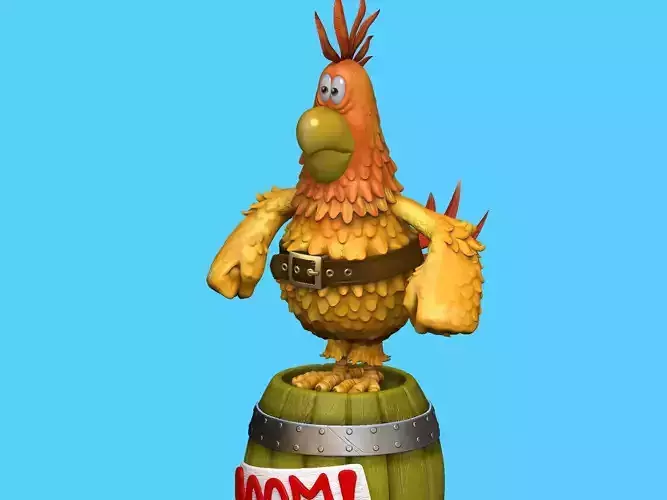 Captain Flint s parrot for 3D printing STL 3D print model