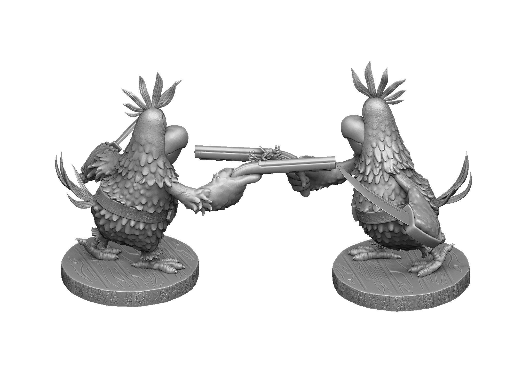 Captain Flint s parrot for 3D printing STL 3D print model_22