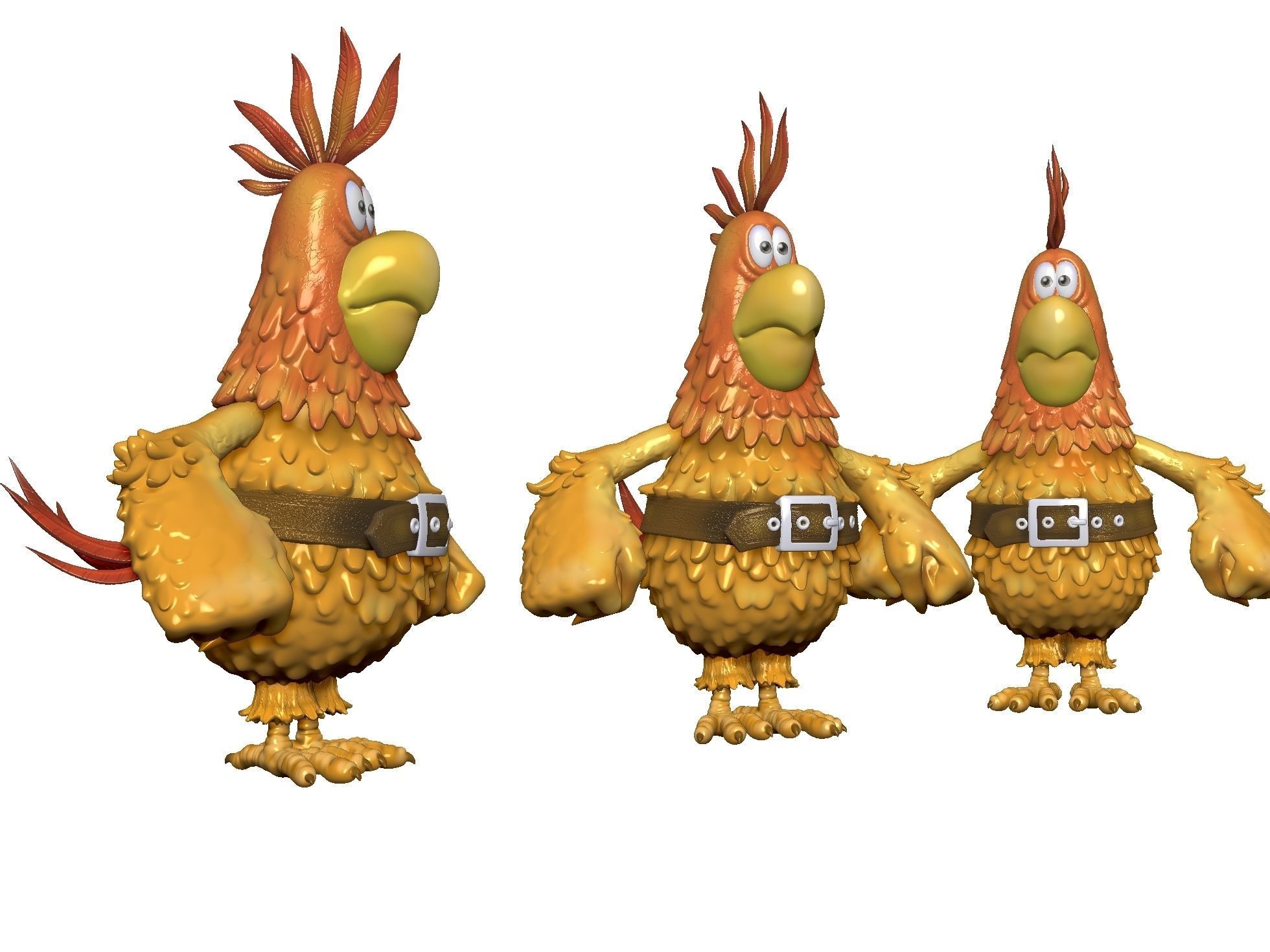 Captain Flint s parrot for 3D printing STL 3D print model_7