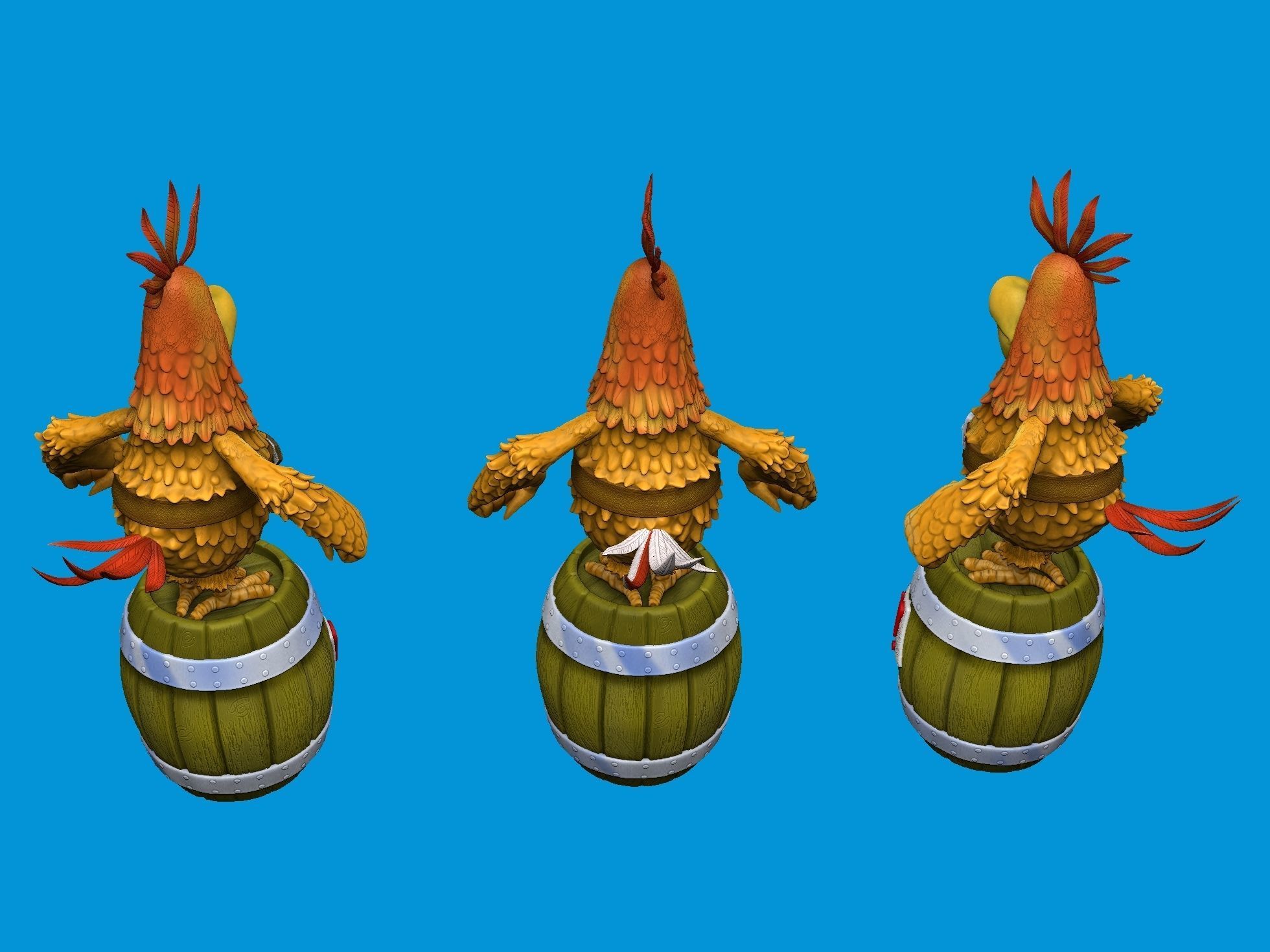 Captain Flint s parrot for 3D printing STL 3D print model_5