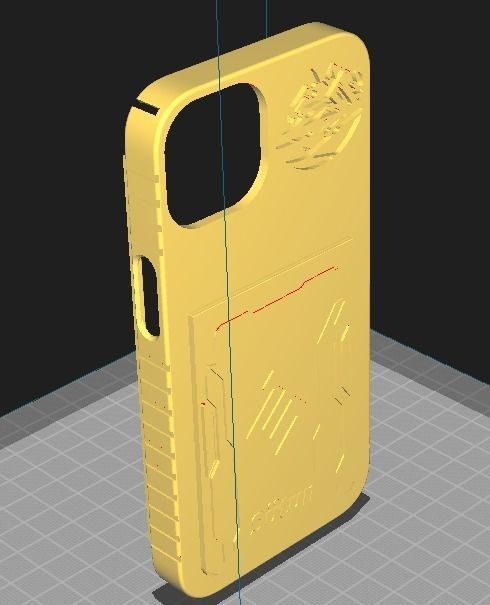 ID CARD HOLDER AND IPHONE 13 PHONE CASE 3D print model_1
