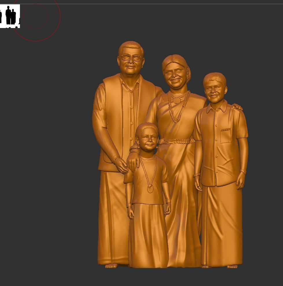 Miniatures family combo pack 3D print model_7