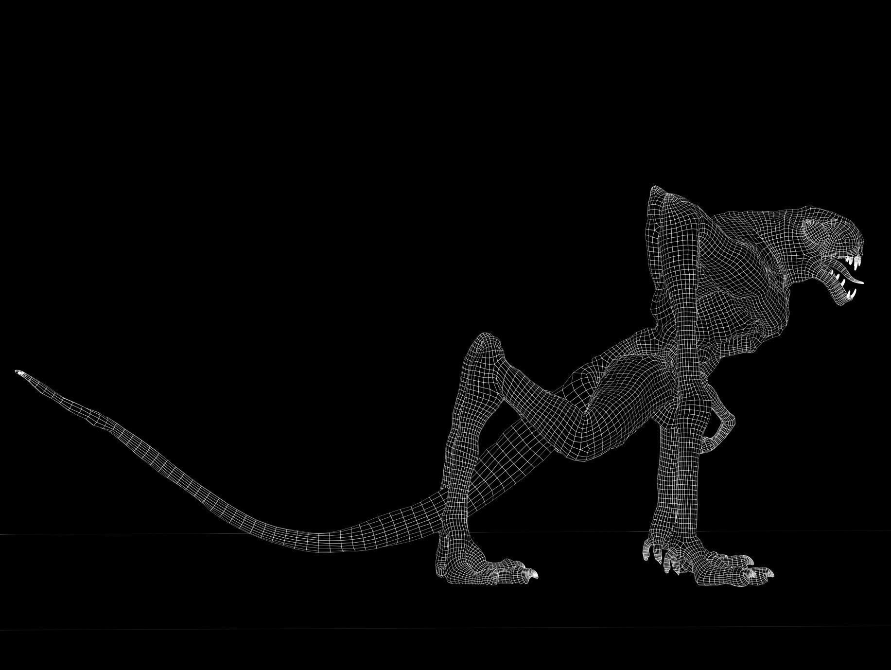 Cloverfield Monster Low-poly 3D model_11