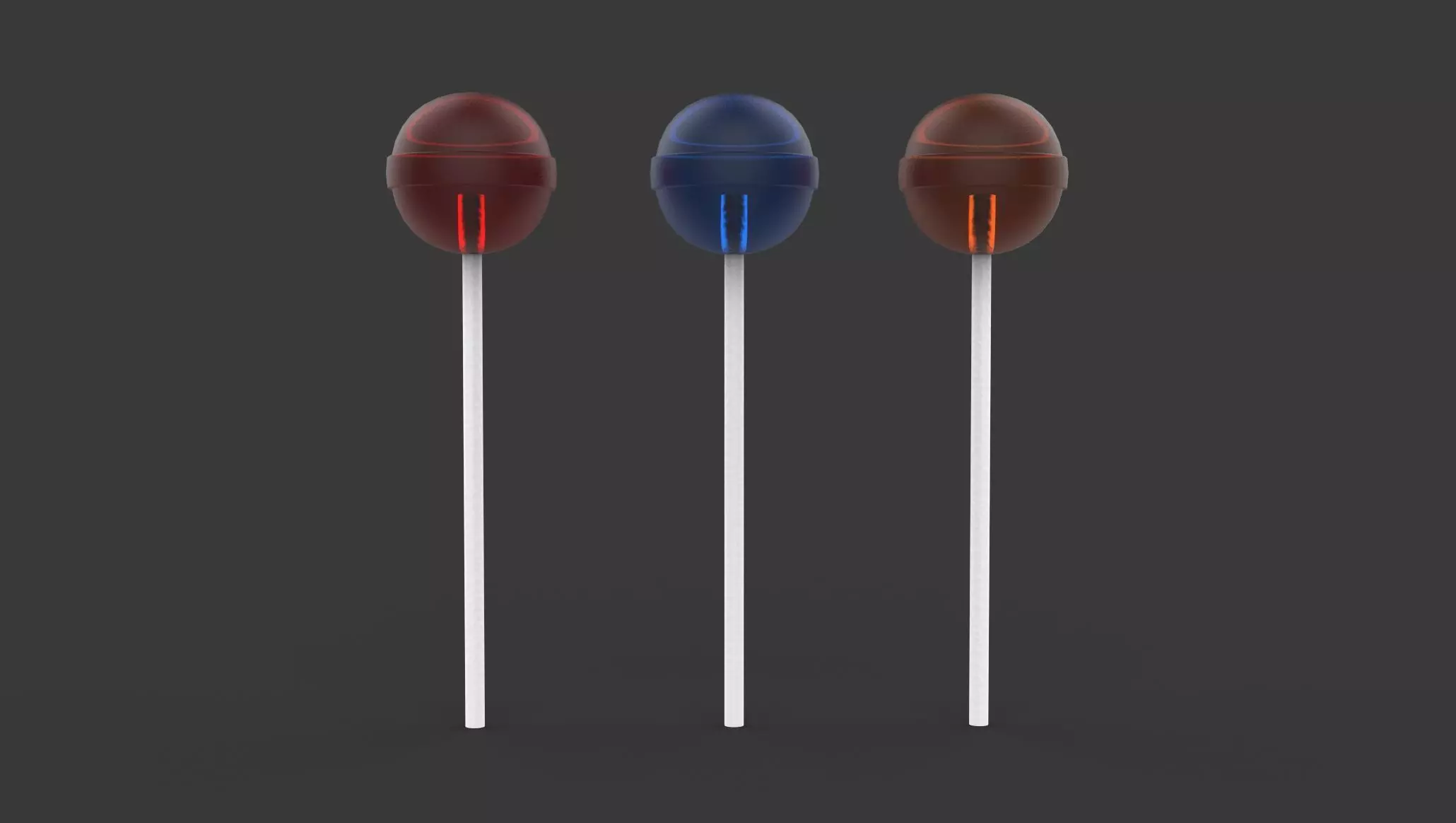 Lollipop Low-poly 3D model