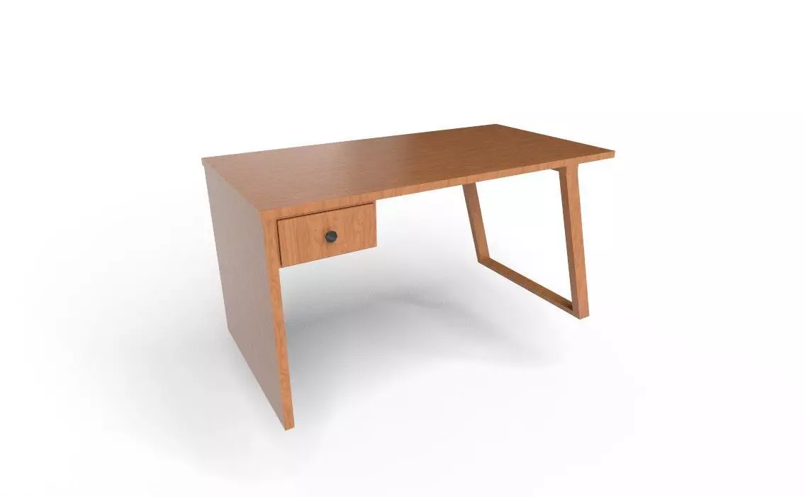 Office Table 1 Low-poly 3D model_5