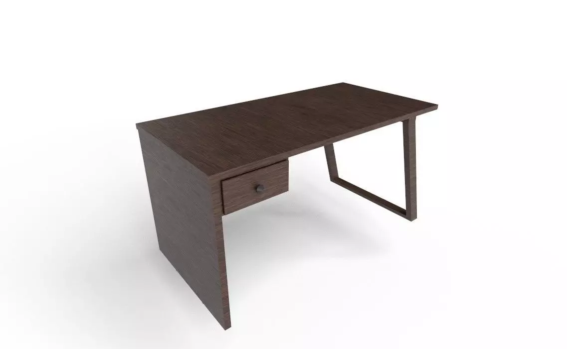 Office Table 1 Low-poly 3D model_6