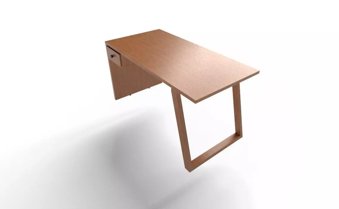 Office Table 1 Low-poly 3D model_14
