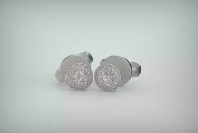 Hallo earring 3D print model