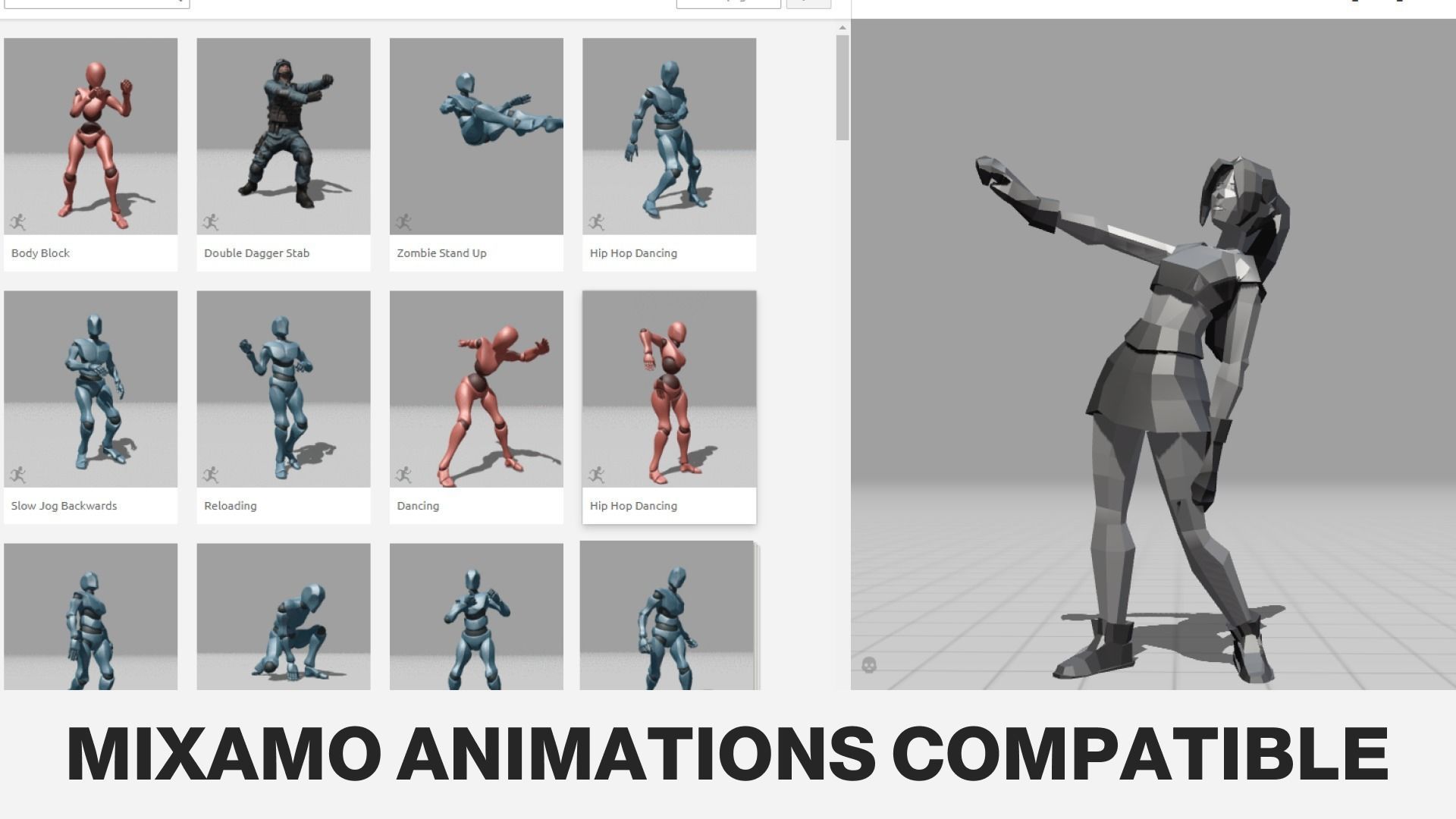 BOXER GIRL - GAME READY LOW POLY STYLE FEMALE CHARACTER Low-poly 3D model_5