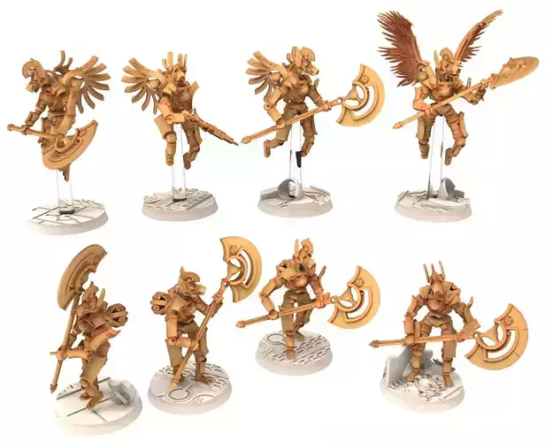 Anubis Akhet Phaophi Assault Battle Drone modular miniature 3D print model